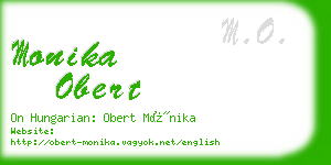 monika obert business card